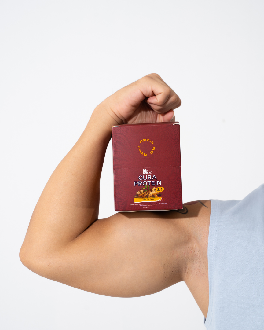 Hojū Cura Recovery Protein Blend in Box - Golden Chai Masala (10x35g)