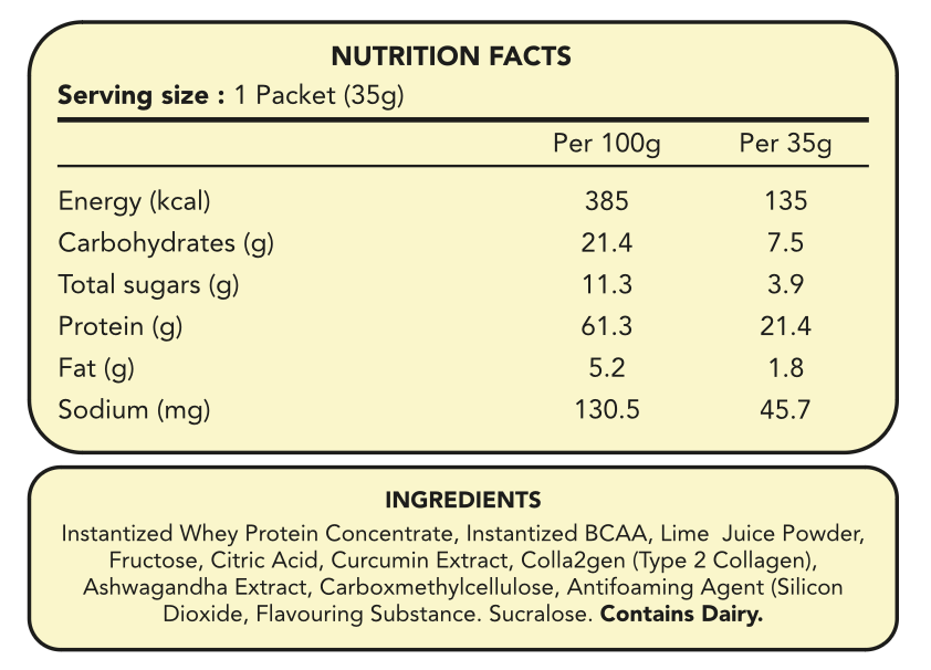 Hojū Cura Protein Blend in Box - Passionfruit and Mango (10x35g)
